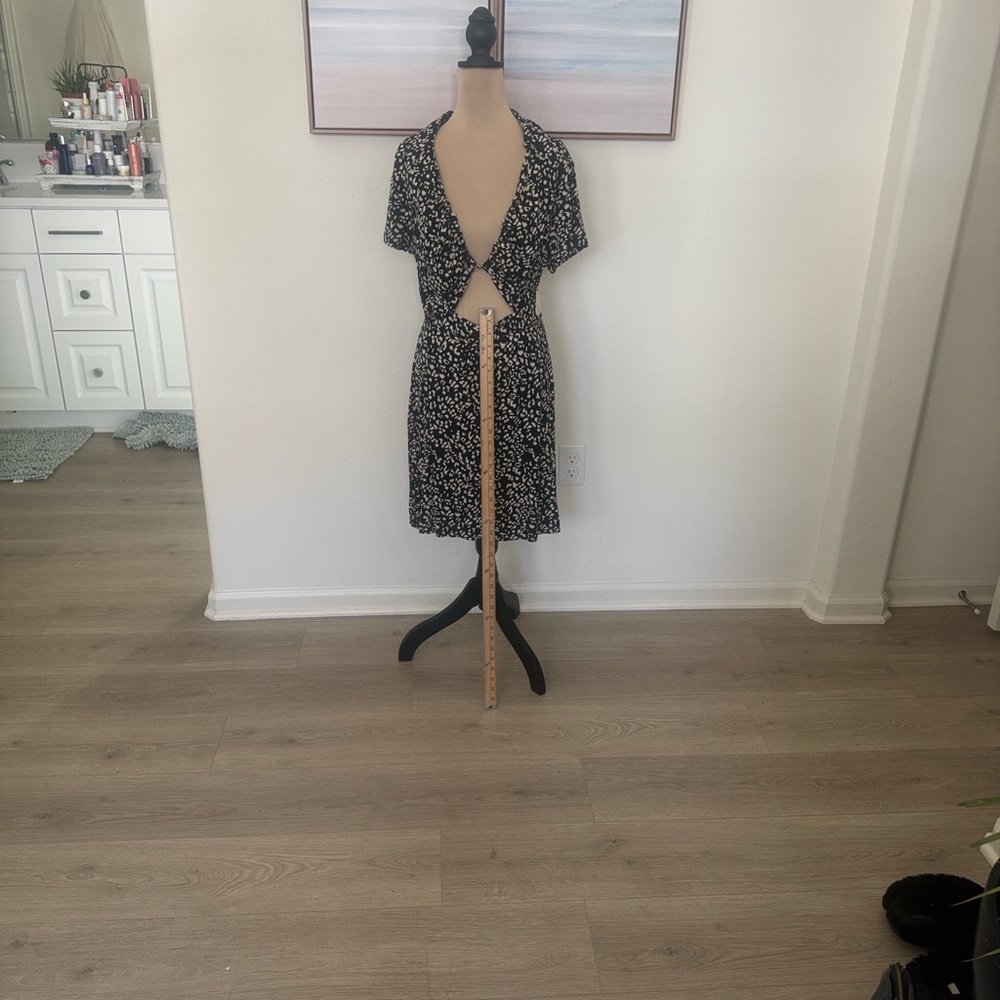 Free People Black and White Mini Dress - Picture 10 of 10